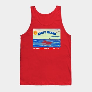 Amity Island July 4th Tank Top